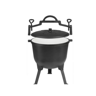 Kociołek myśliwski emaliowany Konighoffer 8 l żeli