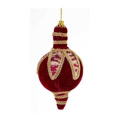 Zawieszka bordo aksamit 180580