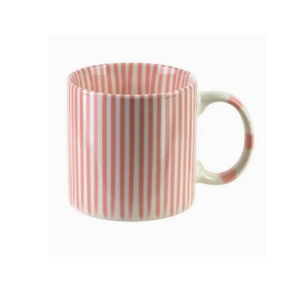 Kubek w różowe pasy 380ml