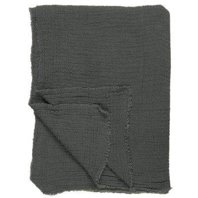 Obrus podwójne tkanie ciemnoszary