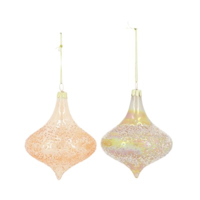 Bombka szampan brokat 104188