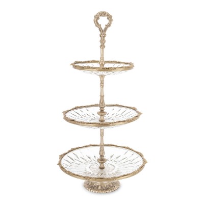 Patera kryształ ze złotem 171080