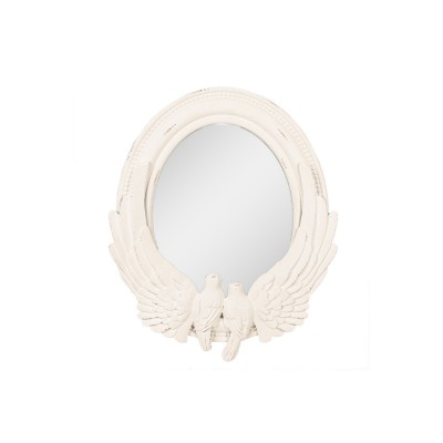  52S309  lustro białe ptaki