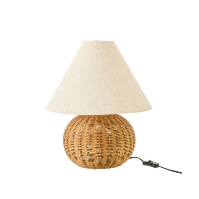 Lampa biurkowa wiklina +abażur 63868