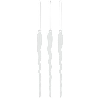 Sople lodu skręcone 3szt zest