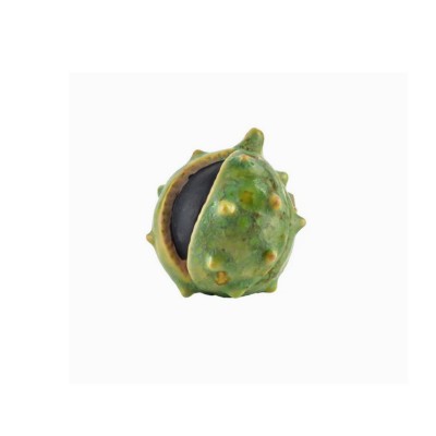 Kasztan ceramiczny w zielonej łupinie mały