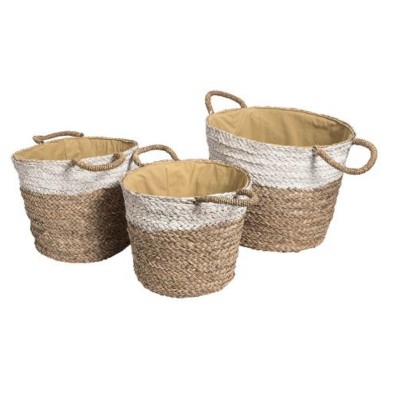  EcoEtno Kosz biały kpl. 3 szt. 